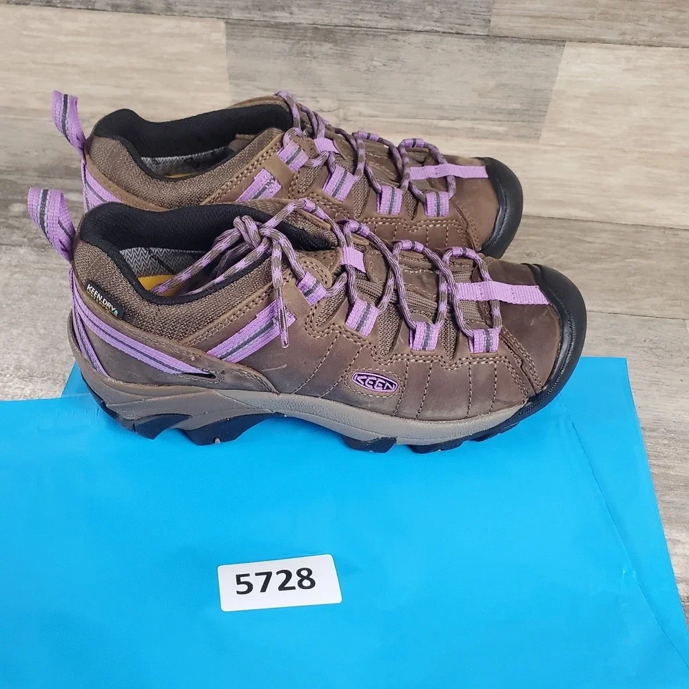 Keen Targhee‎ II Womens Hiking Shoes Sz 6 Timberwolf English Lavender Waterproof